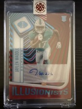 2021 Illusions - Illusionists Autographs Jaylen Waddle #ILL-20 Red 1/25 (AU, RC)