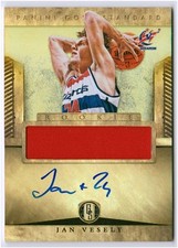 Jan Vesely 2012-13 Panini Gold Standard Rookie AUTOGRAPH Jersey Wizards #256