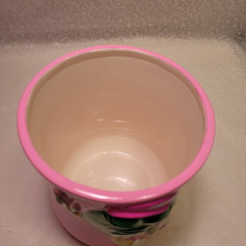 M&M's Galerie Ceramic Pink Brest Cancer Awareness Cookie Jar Canister 8" "RARE" - Picture 11 of 12