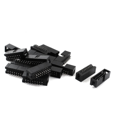 17 x 2.54mm 16Pin Male Straight JTAG Header Connector for Flat Ribbon Cable