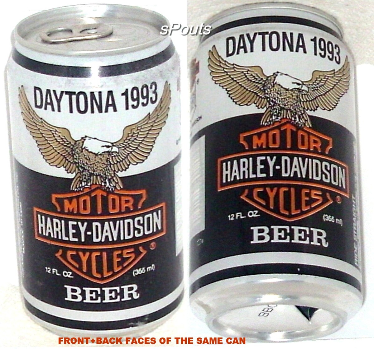 EMPTY BEER CAN 1993 DAYTONA BIKE RALLY HARLEY-DAVIDSON MOTORBIKE