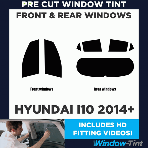 For Hyundai i10 2014+ Full Pre Cut Window Tint Kit Front & Rear Car Tinting Film - Picture 2 of 10