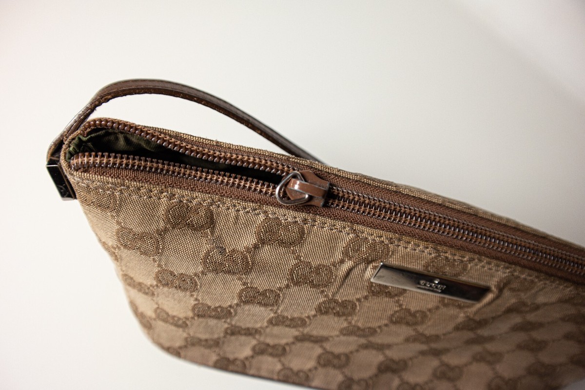 GUCCI GG Boat Pochette Bag Accessory Pouch Small Handbag 039-1103