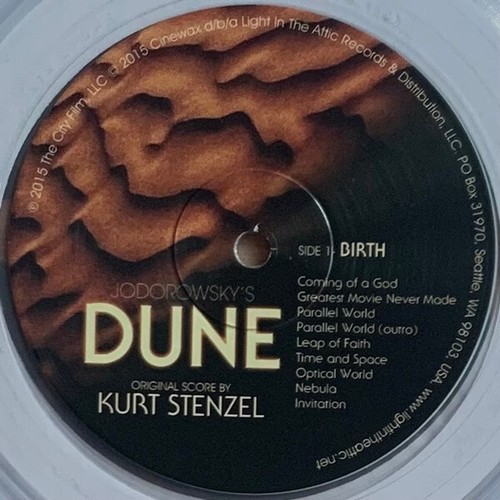 JODOROWSKY'S DUNE - OST - 2-LP - CLEAR WAX VINYL - LITA EXCLUSIVE - LTD ED - NEW - Picture 6 of 24