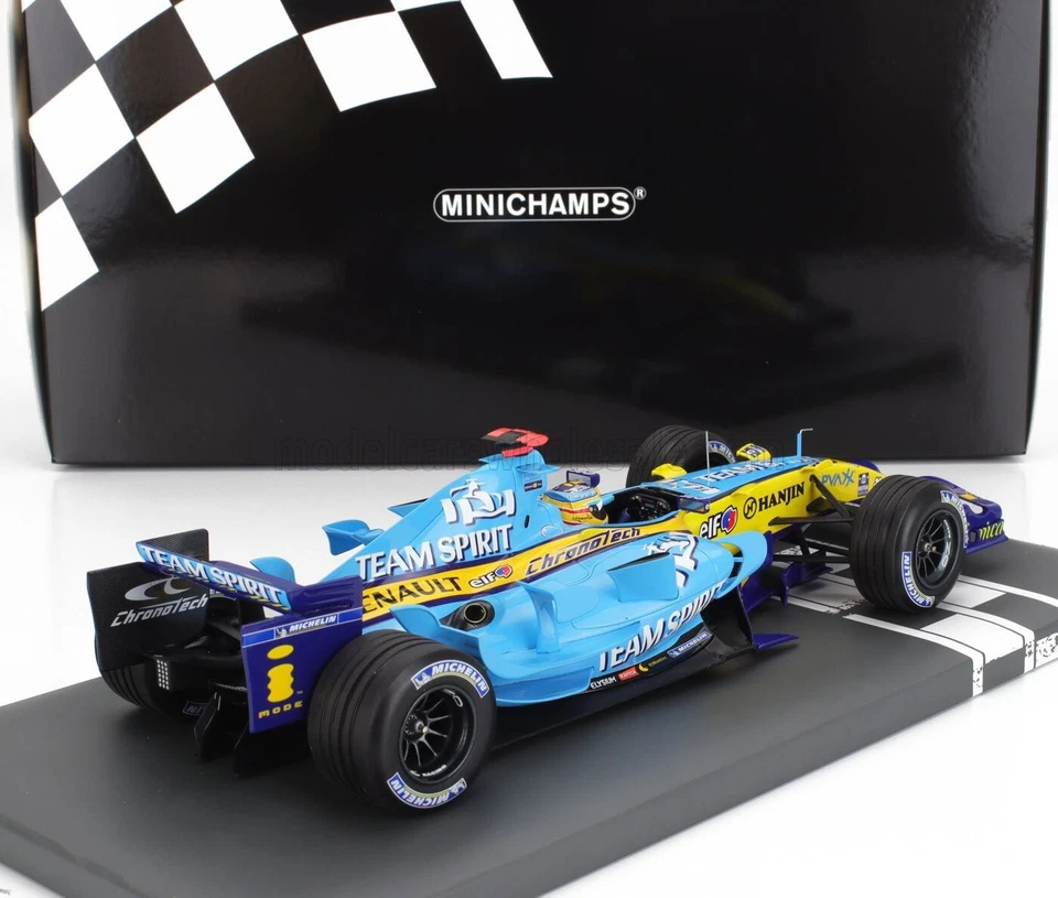 Minichamps 1/18 Fernando Alonso Renault R26 GP de Brasil GP 2006 Campeón del Mundo Foto 2 de 4