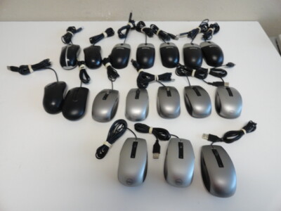 Lot of 20 Dell Mice Mouse USB and PS2 Mice Mouse