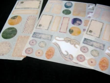 CREATIVE MEMORIES  Jewel, Cottage Garden Gate Laser Stickers LOT