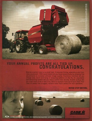 2004 Print Ad of Case IH International Harvester Farm Tractor RBX452 Hay Baler