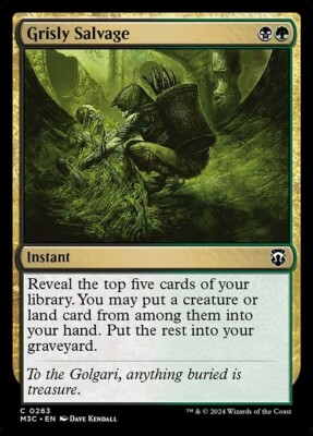 NM Grisly Salvage, MTG, Modern Horizons 3, Magic the Gathering, 263