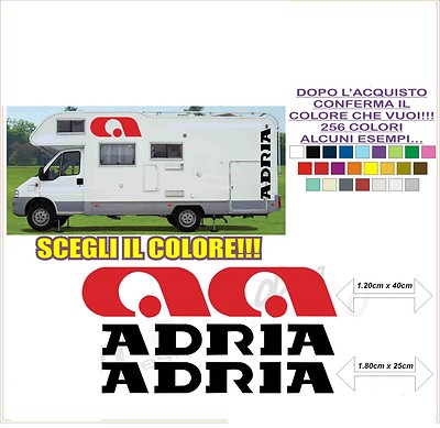 ADRIA CAMPER STICKERS COMPATIBLE KIT