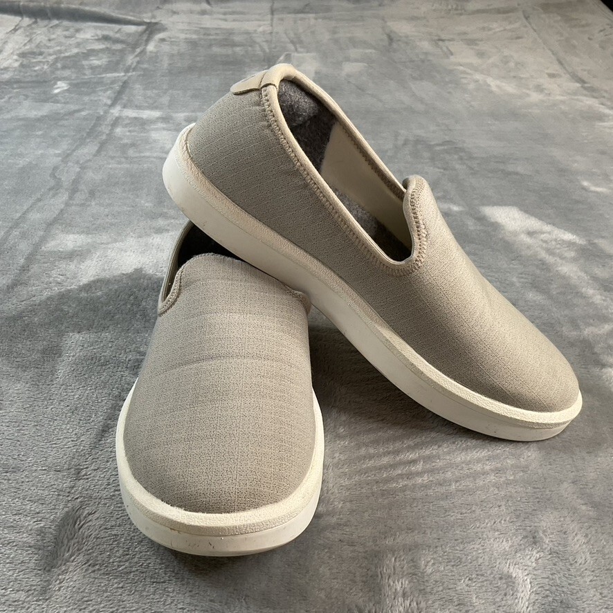SAOLA Scarpe Allbirds Sdraio Lana Merino Slip On & Go Beige con Suola Bianca Donna 8