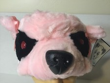 Amanda Panda Bear Head Band Ear Muffs Warmer Wear Pink Adjustable NWT VTG