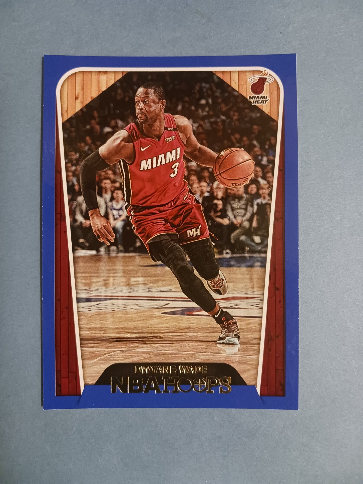 2018 Hoops Basketball #282  Dwayne Wade Blue Parallel Miami Heat 