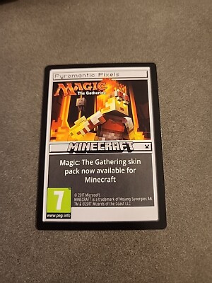 Magic The Gathering PYROMANTIC PIXELS Minecraft Promo 2017