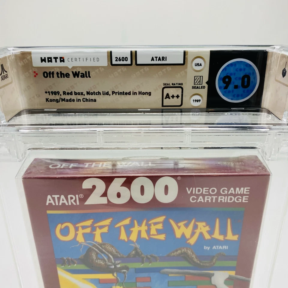 Off the Wall - Atari 2600 Red Box 1989 Factory Sealed Graded NIB WATA 9.0 A++ - Image 2 of 4