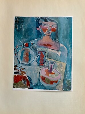 Paul Klee “Girl With Jugs” Orig'l Print From 1955 Abrams Art Folio