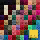 75 COLOURS - Plain Dyed Silky French Crepe de Chine Fabric Material Dress 44"