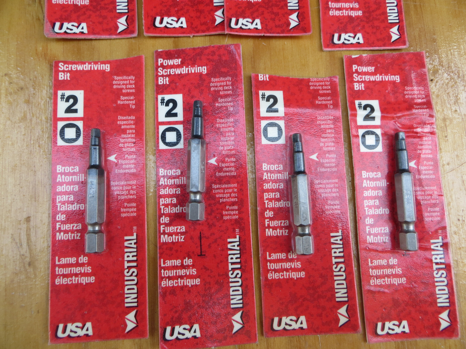Set 8 Vermont American Deckster Power Screw Driving Bits 2 Phillips 2