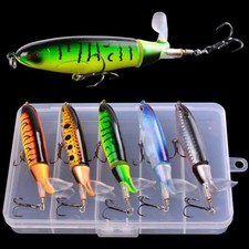 5pcs Topwater Fishing Lure Set Pencil Baits W...