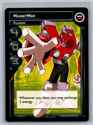 MegaMan NT Warrior TCG MagnetMan Polarized #3 C 1 CCG Mega Man Grave