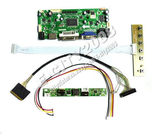 HDMI+DVI+VGA+AUDIO LCD Controller Board for B101UAN02.1 1920x1200 DIY PC Monitor - Picture 2 of 2