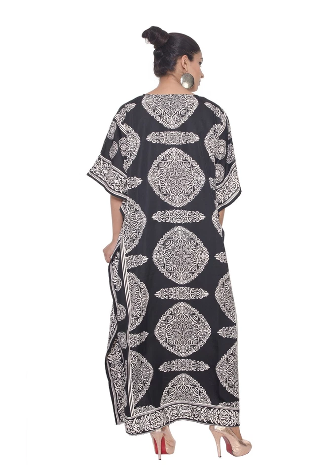 Casual Dress Gown Kaftan Caftan Boho Beach Womens Maxi African Hippie Dashiki - Image 2 of 4