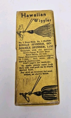 Vintage Arbogast Hawaiian Wiggler Lure #2 In Original Box - Picture 9 of 9