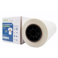 CALCA 17in x 328ft DTF Transfer Film Premium Roll Double Sided Warm Peel