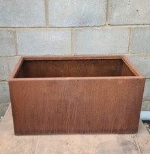 Corten Steel Trough Planter 2mm Gauge (pre-weathered)