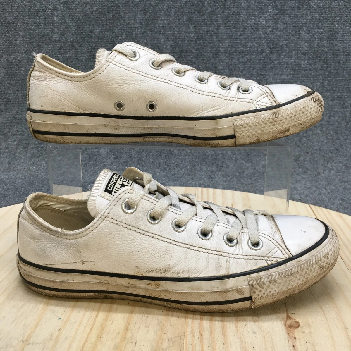 Converse white shop leather shoes womens