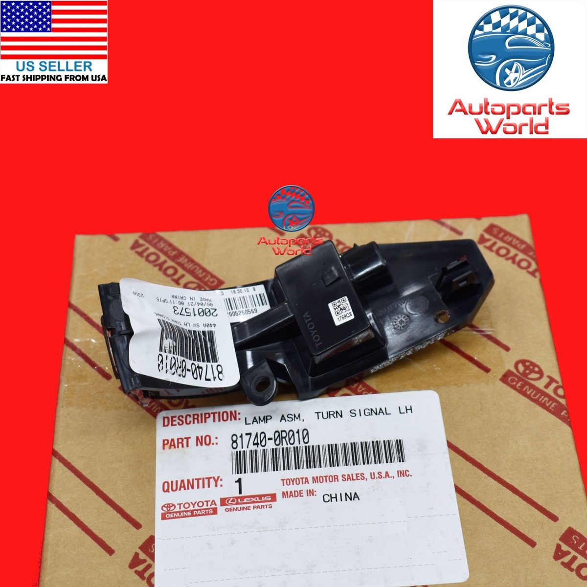 GENUINE OEM TOYOTA 14-19 HIGHLANDER LEFT DRIVER TURN SIGNAL LIGHT