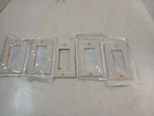 Leviton Lt Almond Decora GFI GFCI Cover Wallplate 80401-T Lot of 5 