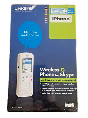 Linksys Wireless-G Phone For Skype Model WIP320 New Sealed Box