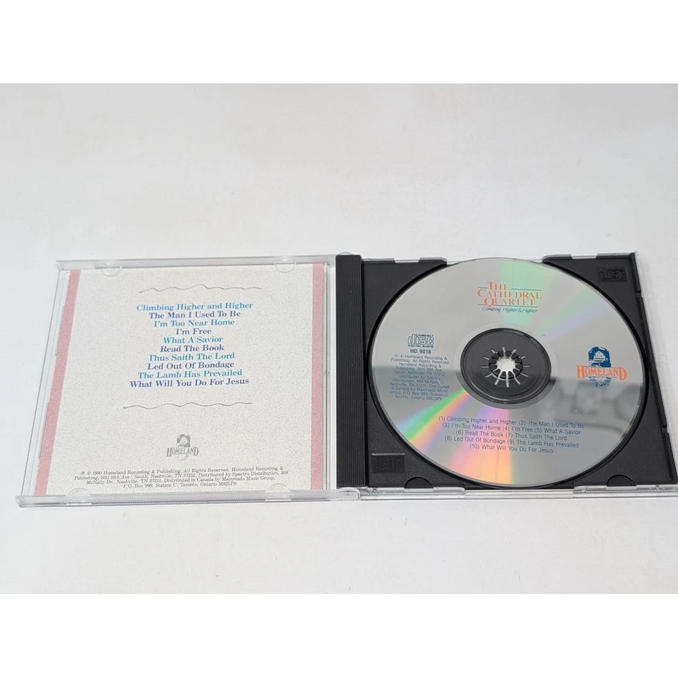 The Cathedral Quartet Climbing Higher & Higher Southern Gospel CD Christian Foto 4 de 4
