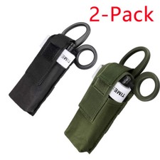 2Pack Tactical Scissors Molle Pouch Medical EMT Tourniquet Trauma Flashlight Bag