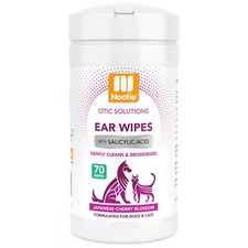 Nootie Ear Wipes for Dogs  Cats Japanese Cherry Blossom, 70 ct