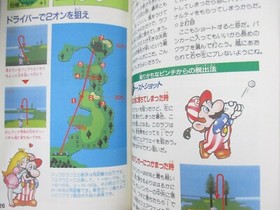 MARIO GOLF TOURNAMENT US Course Guide Nintendo Famicom Japan Book 1987 FT35
