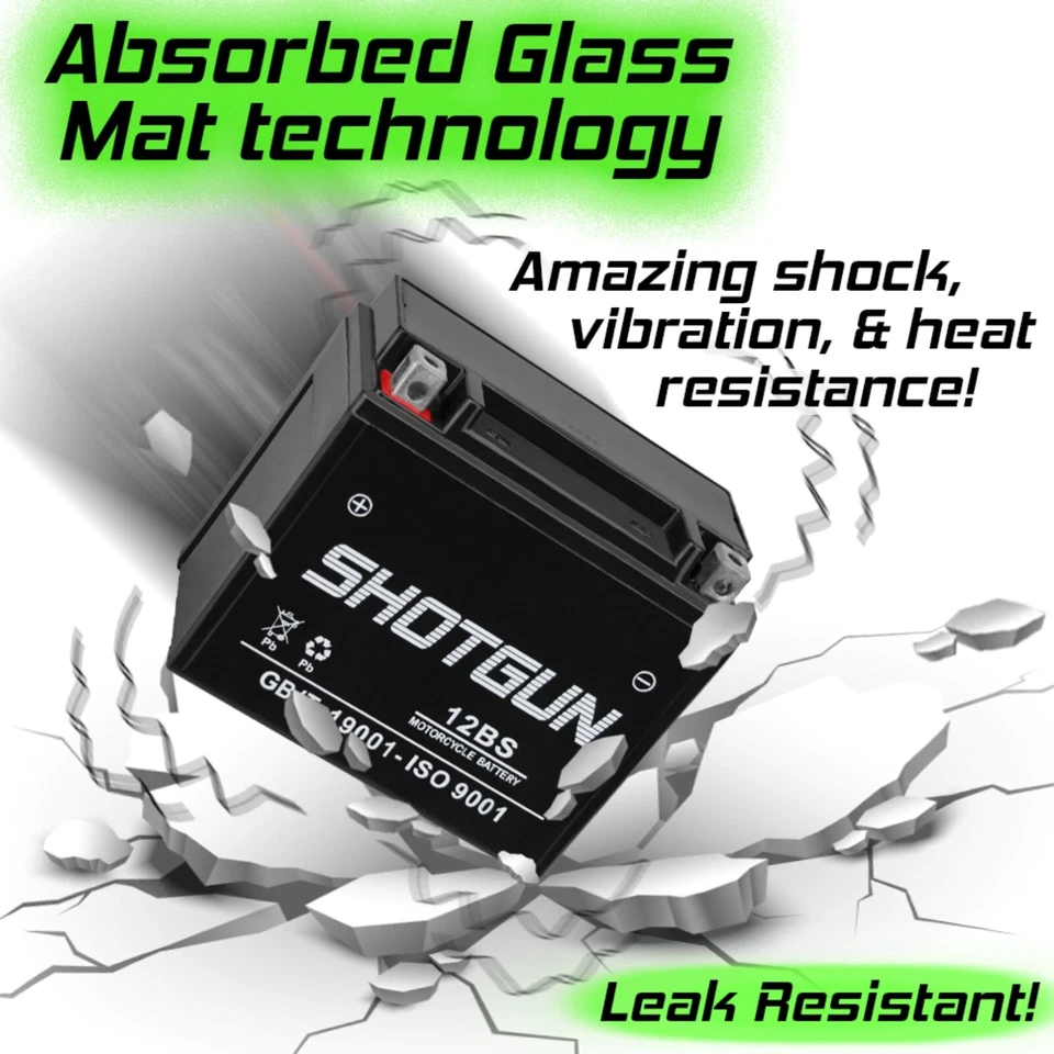 YTX12-BS AGM Motorcycle Battery for SUZUKI GSF1200, S Bandit 1200CC 97-'05 Foto 3 de 4