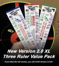 Rifle Scope Ruler Scope Click Calculator (Three-Ruler Combo Value Pack)