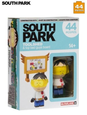 McFarlane Toys South Park Toolshed & Top Bad Guys Board 44pcs Construction Toy