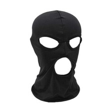 Balaclava Ski Mask Thin 3 Holes Full Face Mask for Motorcycle Bike Hunting Black