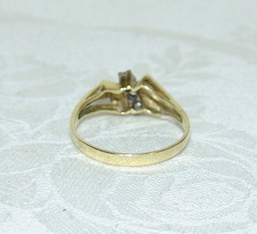 Älterer Ring Gold 585 und Diamanten - Bild 5 von 8