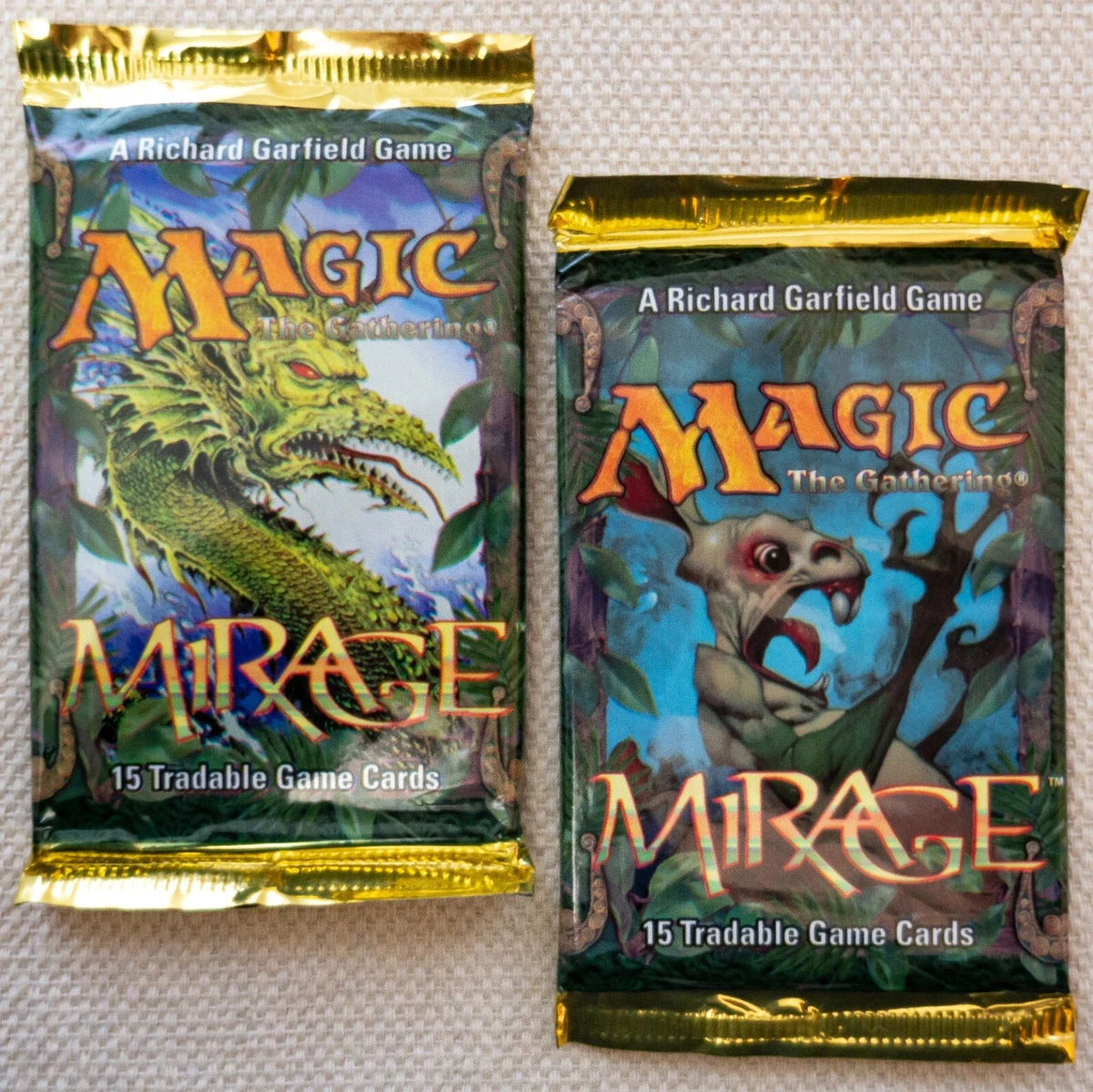 Magic: The Gathering Mirage Sealed Collectible Card Game Packs for