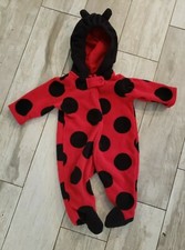 NWOT Carters Baby Ladybug Costume Fleecw Size 3 months Free Shipping