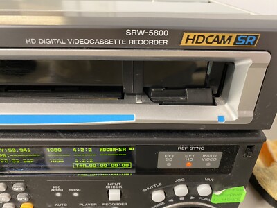 Sony SRW-5800 HDCAM SR Player/Recorder With HKSR5001/20 Option Board For Parts