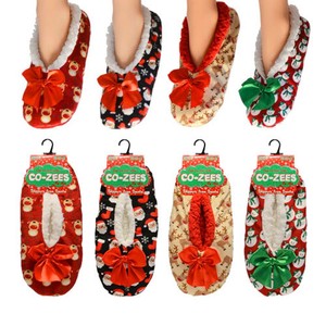 ladies christmas slippers