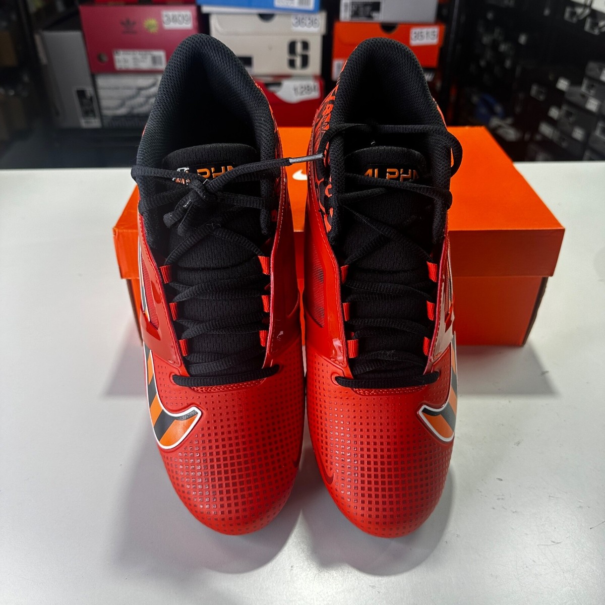 Nike Alpha Menace 4 Pro Nrg Picante Red-Black Football Sz  display picture 2