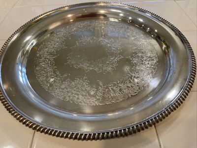 Vintage International Silver Co. 13.5” Tray Ashley #7071 WILCOX IS