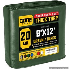 Core Tarps Extreme Heavy Duty 20 Mil Tarp Cover Waterproof UV Resistant Rip
