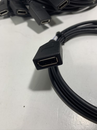 (Qty=10 cables) Display Port Male to Display Port Female Extension Cable 6' long - Picture 3 of 6